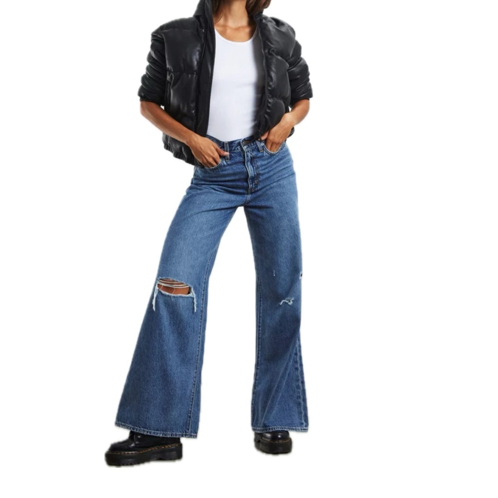 Levi's Premium LOOSE WIDE LEG High Waist WOMEN'S JEANS guc